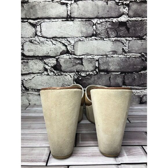 Manufacture d'Essai Beige Leather Wedge Platform Sandals Women’s Sz 38EU/7.5M US - Picture 5 of 16